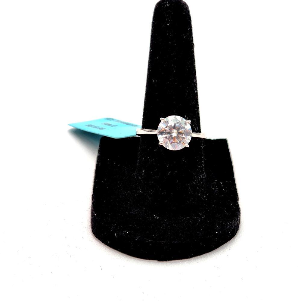 925 Sterling Silver Moissanite 2.38 CTW VVSD Color Size 6